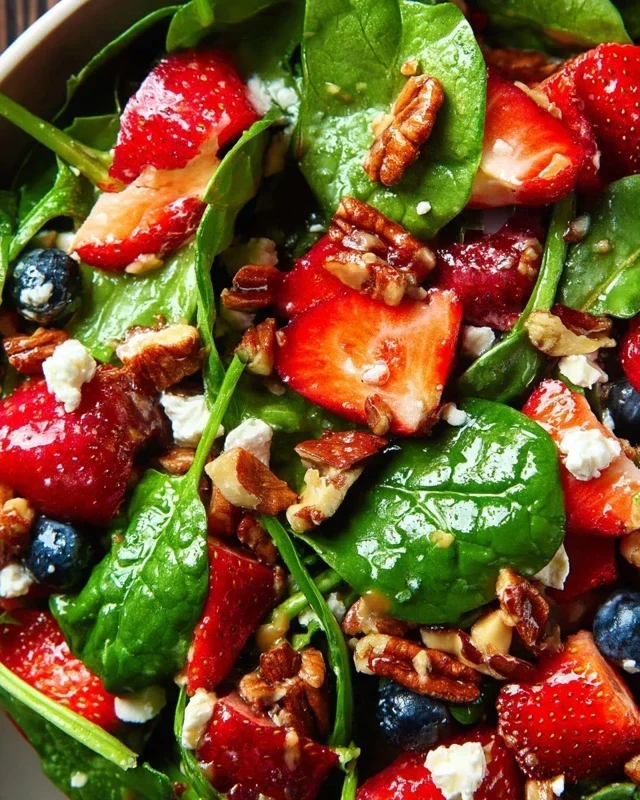 15-Minute Strawberry Spinach Salad