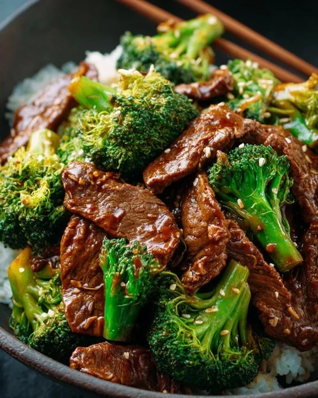 Chinese Beef and Broccoli (牛肉炒西兰花)