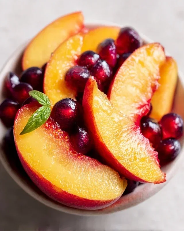 Summer Peach Fruit Salad