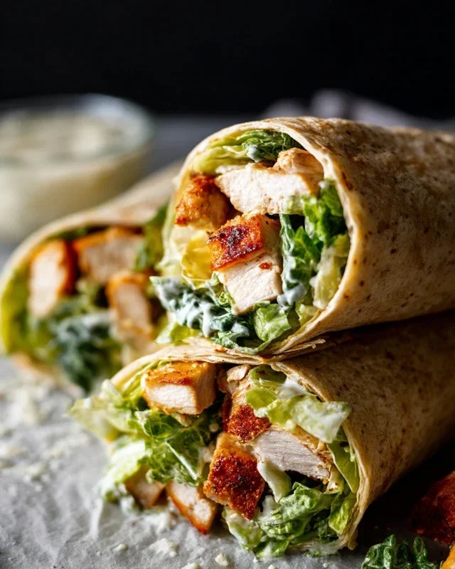 Chicken Caesar Wraps