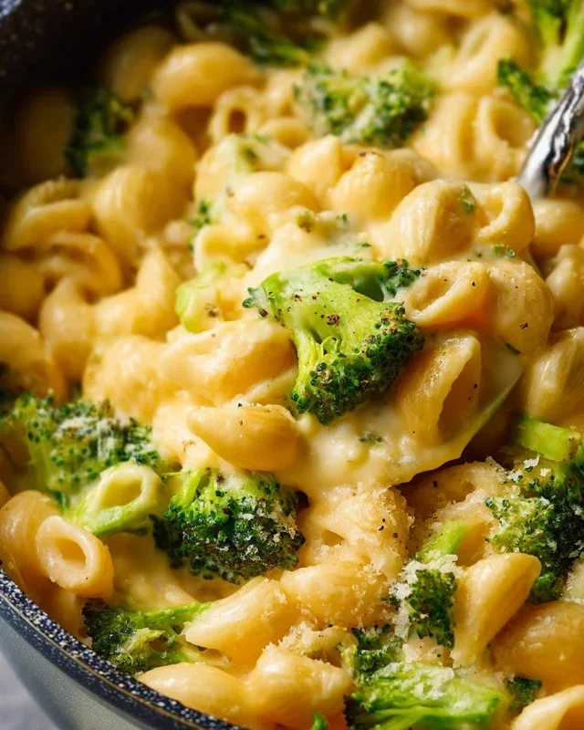 One Pot Healthy Broccoli Mac and Cheese