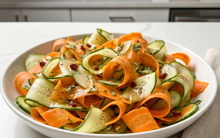 Carrot and Cucumber Ribbon Salad