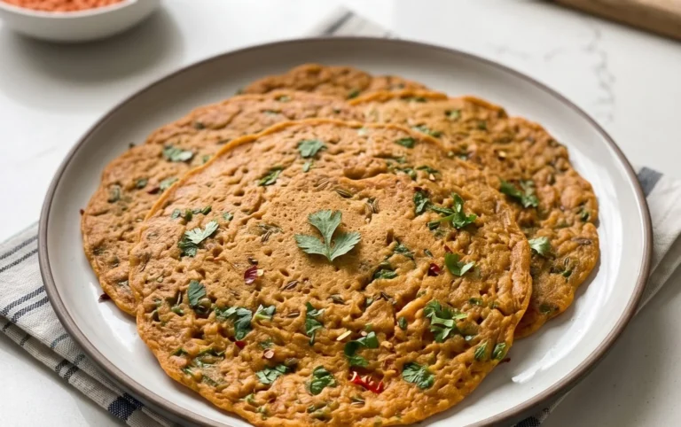 Masoor Dal Chilla | Savory Red Lentil Pancakes