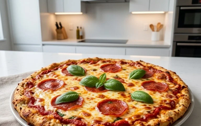 Chicken Crust Pizza (Low Carb + High Protein