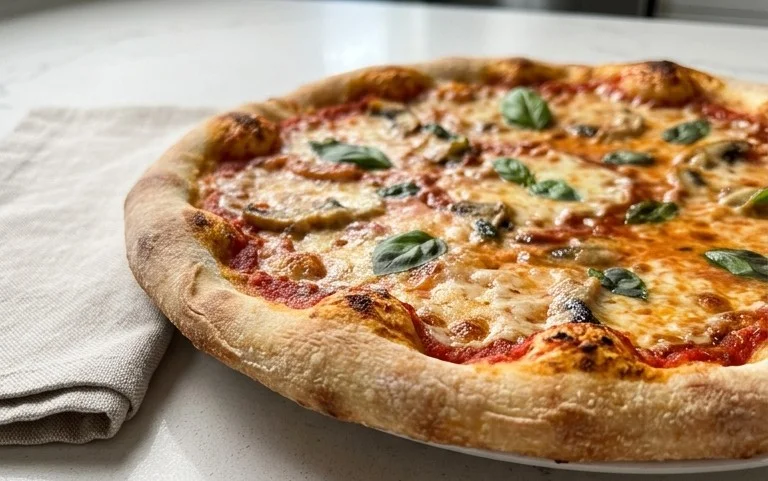 An excellent No Yeast Pizza Dough - quick easy homemade pizza!