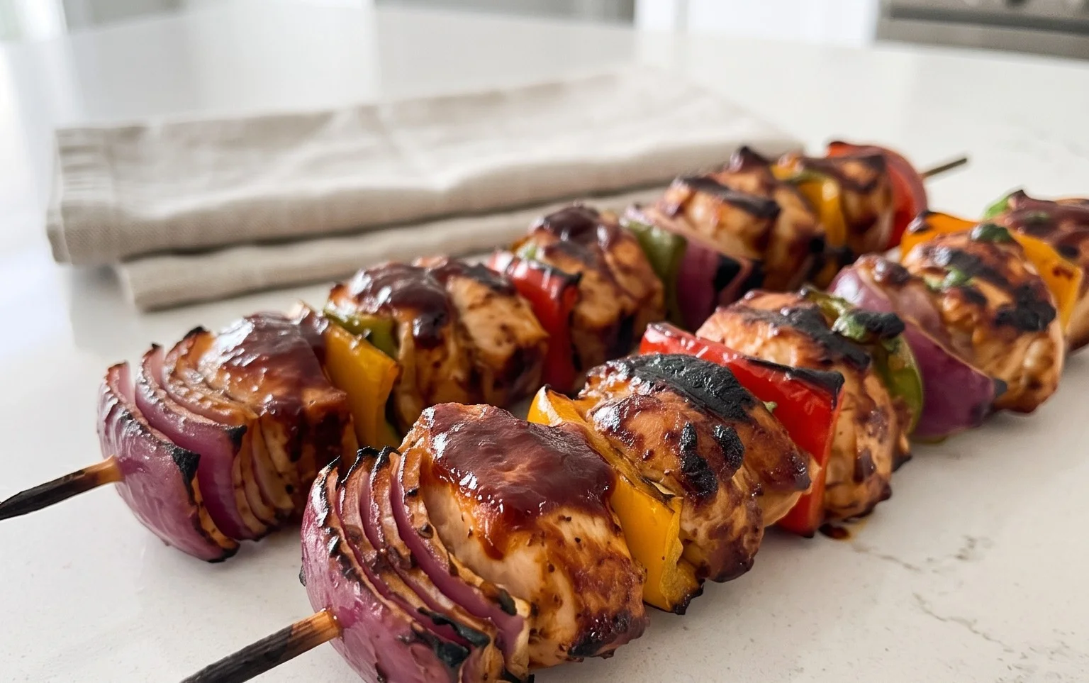 Mexican Barbecue Chicken Skewers
