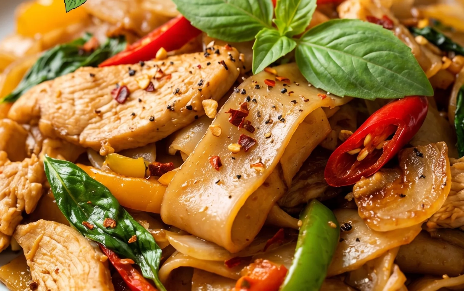 Drunken noodles
