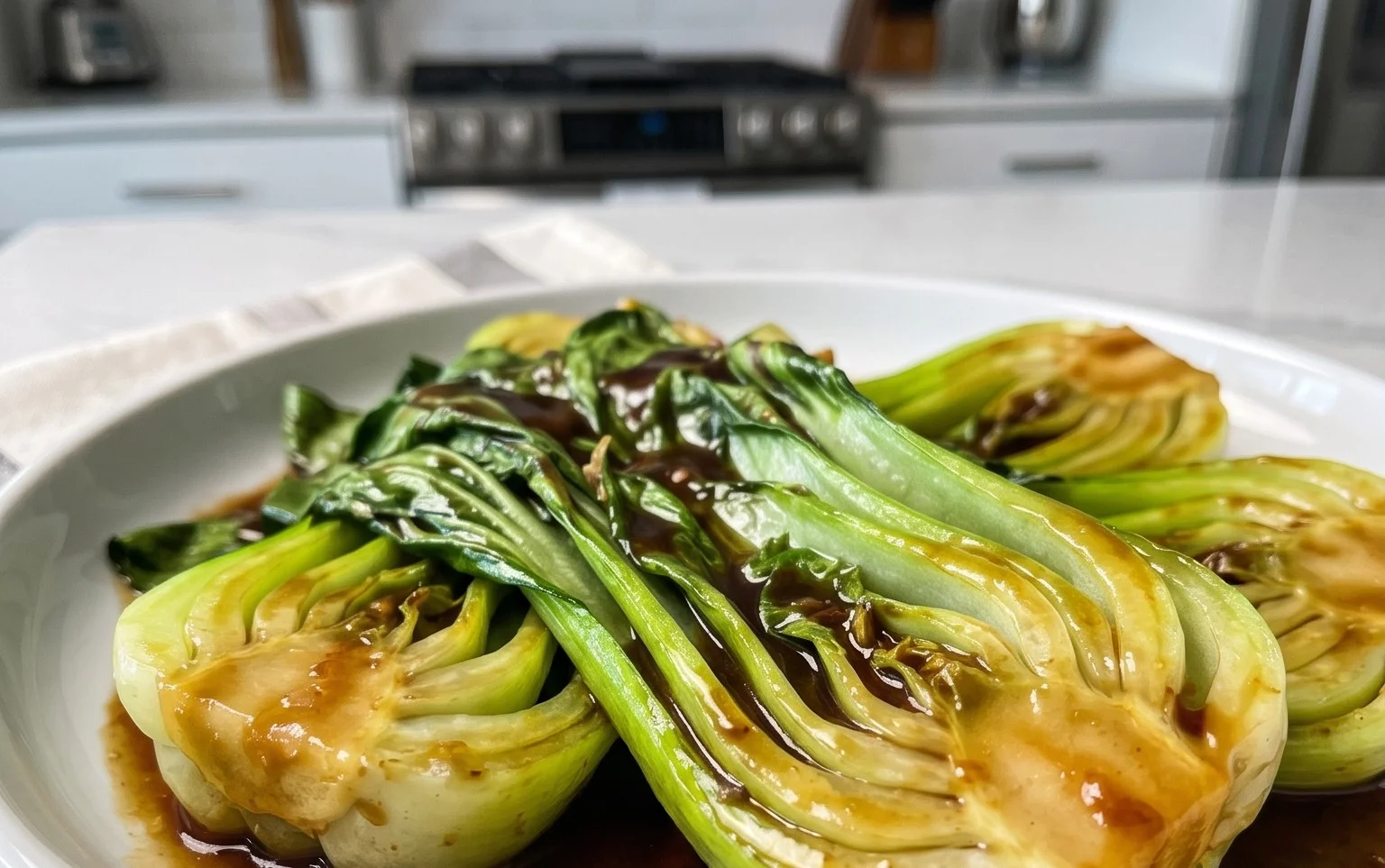 Bok Choy with Oyster Sauce