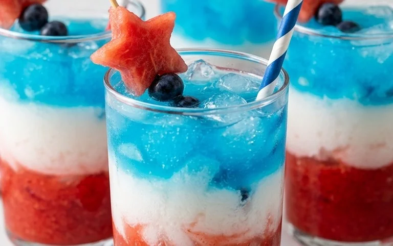 July 4th Layered Drinks Recipe