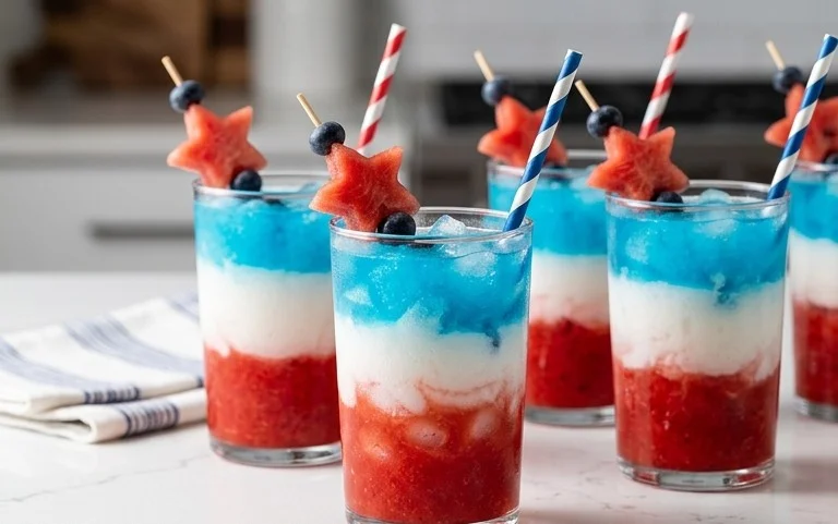 July 4th Layered Drinks Recipe