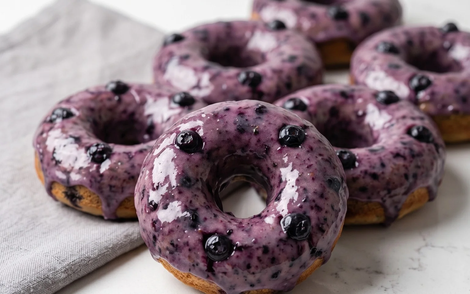 Wild Blueberry Cake Donuts