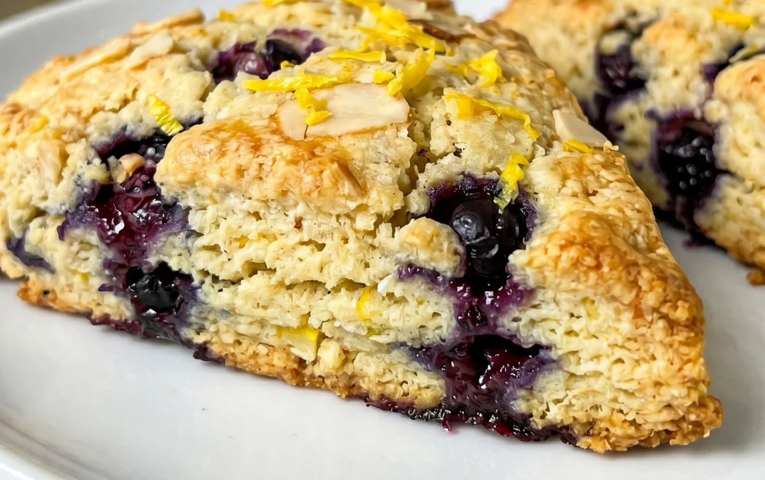 Almond Flour Lemon Blueberry Scones