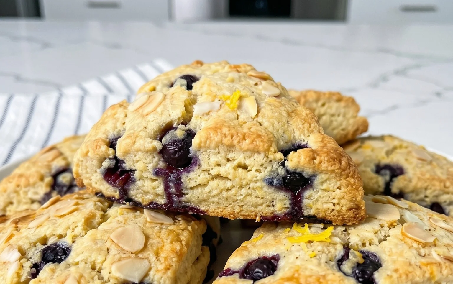 Almond Flour Lemon Blueberry Scones